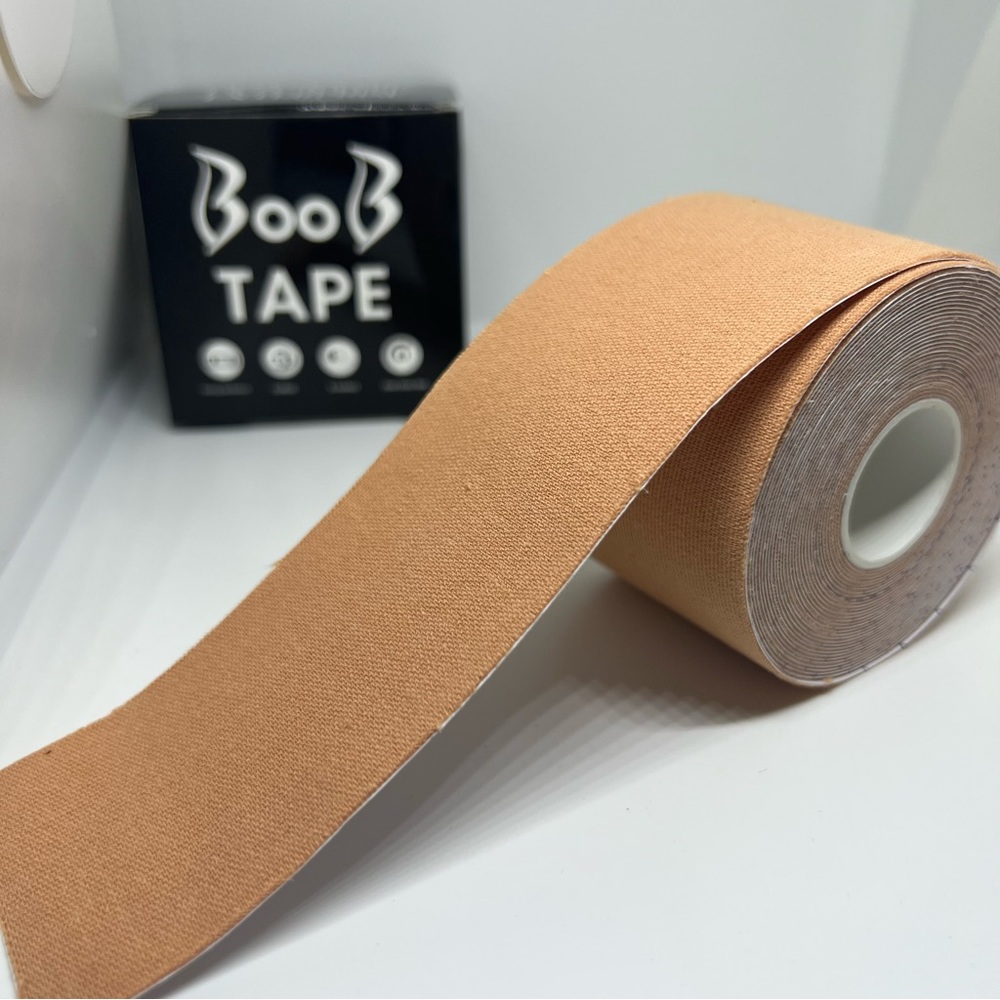 Boob Tape: Size-5cmx5m, color-Cream For Bra Size A and B